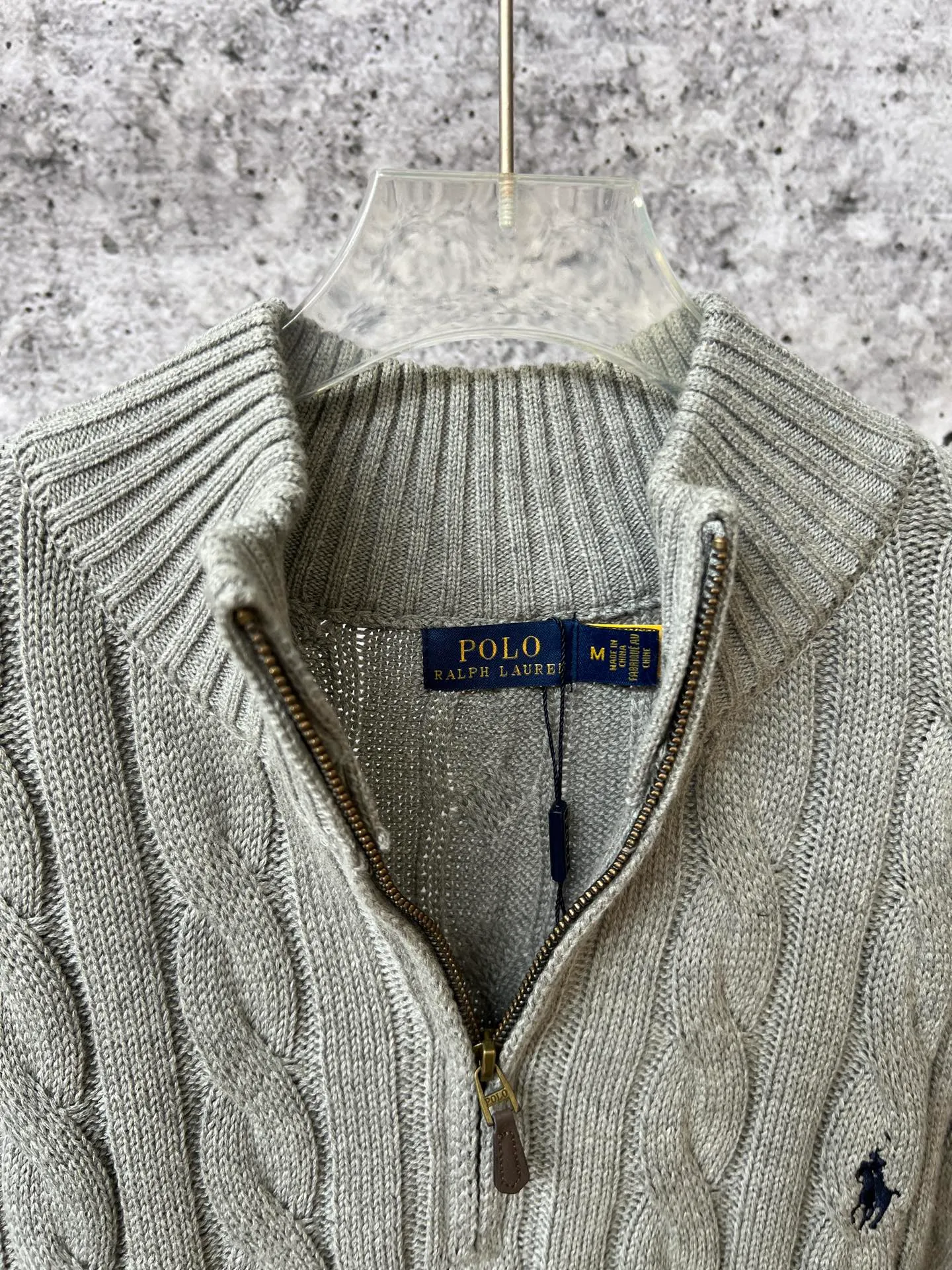P240 Ralph Lauren classic unisex half-zip rubberized sweater, popular on all major platforms, original and consistent washed fabrics, workmanship details restored to the original, original pony embroidery on the chest, original custom-made hardware accessories
